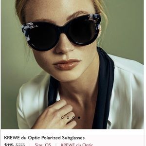 ISO Krewe Julia black interstellar sunglasses